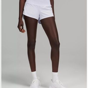 White Speed Up High-Rise Lined Short 4"
